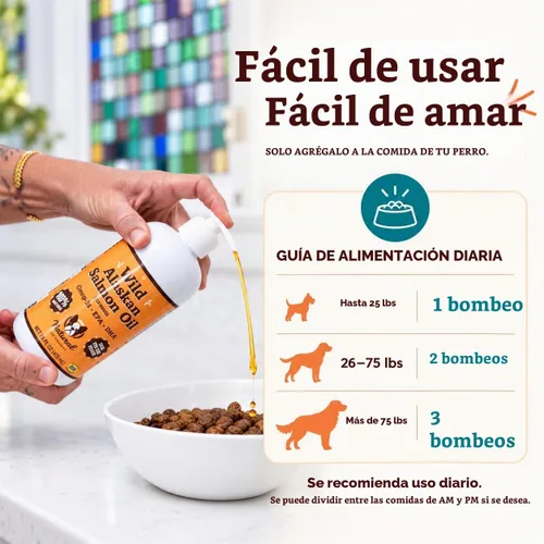 Vista 8 de Natural Dog Company - Aceite de salmón salvaje de Alaska para perros