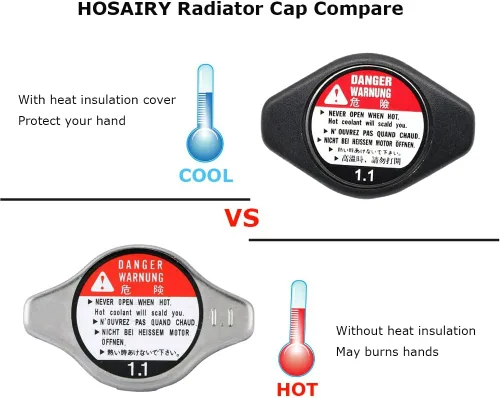 Vista 4 de Tapa de radiador de refrigeración con cubierta anti-calor 19045-PAA-A01 para Acura RSX MDX TSX Honda Civic Accord Odyssey CR-V y más vehículos