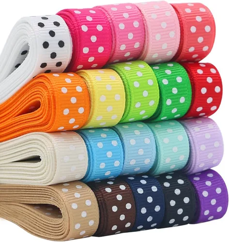 Vista 8 de QingHan Cinta de grogrén de 3/8 pulgadas para regalos, envoltura, manualidades, boutique, cinta de tela, 160 yardas (80 x 2 yardas)