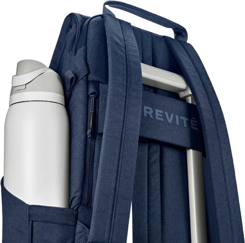 Vista 4 de BREVITE - Mochilas para cámara The Runner: mochila de fotografía minimalista y fácil de viajar, compatible con laptop y accesorios, Azul marino
