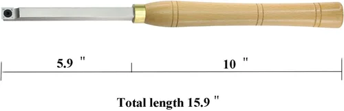Vista 2 de Juego de 4 herramientas de torno de madera con punta de carburo más áspera y hueca con inserciones de carburo correspondientes con puntas, 16