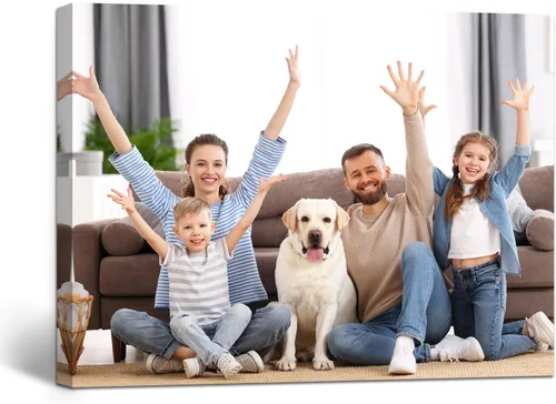 Vista 12 de Impresiones en lienzo personalizadas con tus fotos – Arte de pared enmarcado personalizado, imágenes de lienzo personalizadas para dormitorio, sala