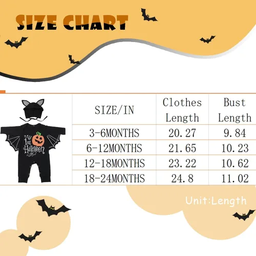 Vista 5 de Waghaw Disfraz de dálmata para bebé niño y niña, traje de Halloween