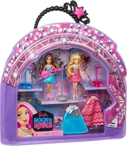 Vista 2 de Barbie in Rock N Royals - Juego de regalo para muñecas y bolsa de vinilo