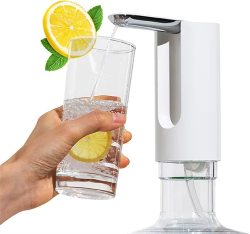 Vista 4 de Mini Power - Bomba de agua eléctrica con bomba pequeña, dispensador de agua embotellada, plegable, carga por USB, plegable, dispensador de agua