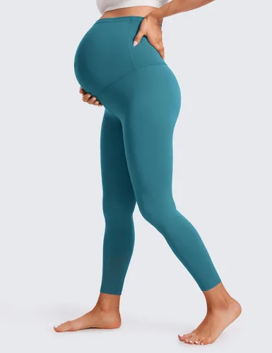Vista 4 de CRZ YOGA Butterluxe - Leggings de maternidad para mujer, sobre el vientre, 25 pulgadas, pantalones suaves para entrenamiento, yoga, embarazo
