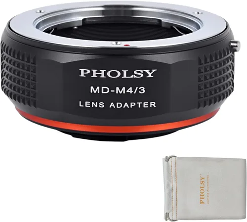 Vista 15 de PHOLSY - Adaptador de lentes compatible con lente Nikon F (tipo G) a cámara MFT M4/3 Manual Mount Converter with Aperture Control Ring Compatible