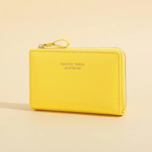 Vista 7 de Cartera con cremallera para mujer, con bloqueo RFID, multiusos, tarjeteros, monederos cortos