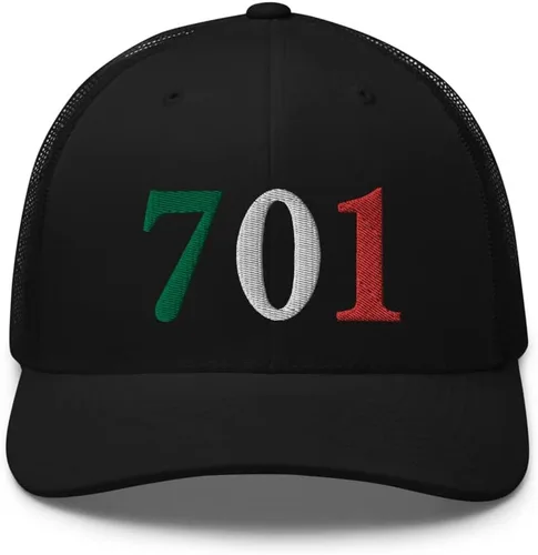 Vista 2 de RIVEMUG 701 JGL - Gorra de camionero bordada tricolor Chapo Guzman Chapito 701 Snapback Sombrero ajustable