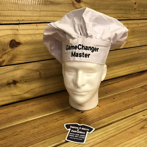 Vista 8 de Sombrero de chef con nombre personalizado - Sombrero de chef personalizado Premium Embroidery • Adjustable Hook & Loop Closure • Lightweight &