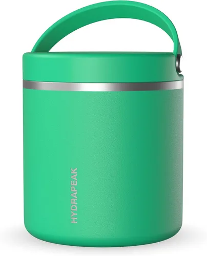 Vista 30 de Hydrapeak Tarro de alimentos aislado al vacío de acero inoxidable de 18 onzas para alimentos calientes y alimentos fríos, tarro de sopa a prueba