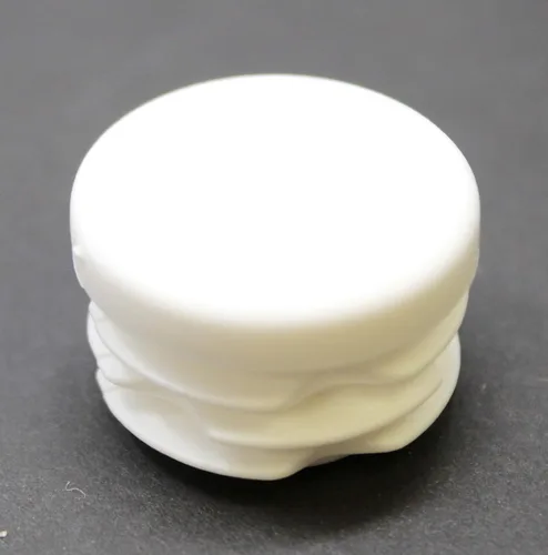 Vista 3 de Tapa de extremo de tubo redondo blanco de 1 pulgada, tapón de tubo de tubo de diámetro exterior de 1 pulgada, inserto de tapa de enchufe de plástico