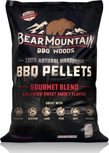 Vista 13 de Bear Mountain - Pellets de madera natural para ahumador, parrilla y barbacoa, 20 libras, manzana