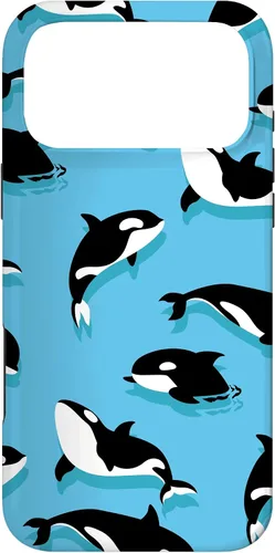 Vista 22 de Orca Swimming Whale Cool Miami Dolphin Beach Lover Gift Case for iPhone 17