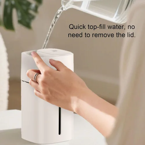 Vista 3 de Diydeg Mini Humidifier, Small Portable Usb Powered Top Fill Humidifiers, Safety Quiet Cool Mist Air Diffuser with 0.35L Tank, Night Light for Car