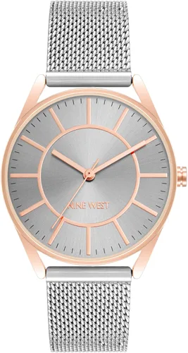 Vista 5 de Nine West Reloj de pulsera de malla NW/1922 para mujer