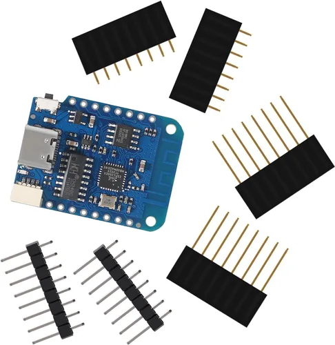 Vista 6 de 5pcs WeMos D1 Mini V4.0.0 Tipo-C USB WiFi Internet de las Cosas Basado en la Junta ESP8266 4MB Compatible con Arduino MicroPython Nodemcu