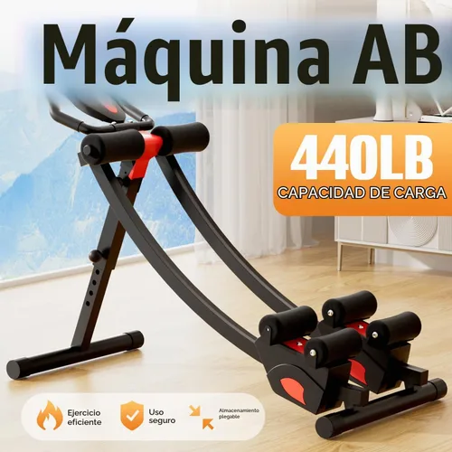 Vista 2 de Ab machine, AB trainer machine,workout equipment for Home Gym Strength Training, Ab workout equipment, AB machine for stomach workout, Foldable