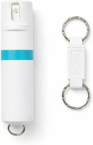 Vista 19 de POM Pepper Spray Keychain, Quick Key Release for Instant Access, Flip Top Safety, Maximum Strength OC Formula with UV Marking Dye, 25 Bursts, 10 ft