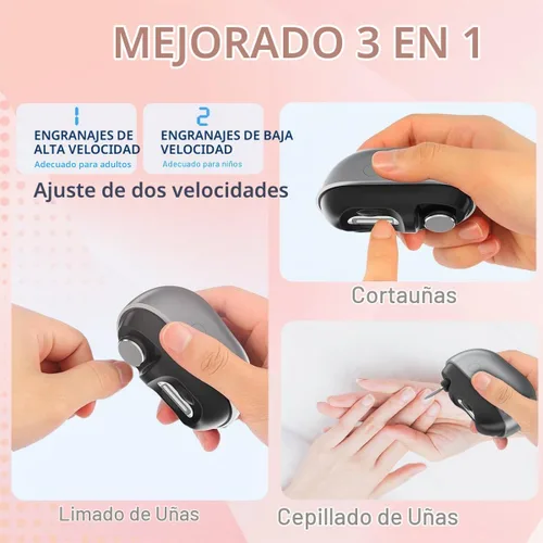 Vista 4 de Cortaúñas eléctrico para adultos mayores, recortadora automática