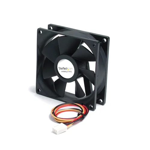 Vista 7 de StarTech.com Ventilador de repuesto para carcasa de computadora con rodamiento de bolas de 2.362 x 0.394 in con conector TX3, 3 pines, negro