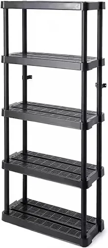 Vista 10 de Gracious Living Estantes organizadores de almacenamiento de 4 niveles para el hogar y el garaje, 54.5 pulgadas de alto x 32.0 pulgadas de ancho x
