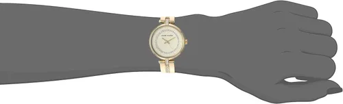 Vista 2 de Anne Klein Reloj de pulsera con cristales Swarovski para mujer