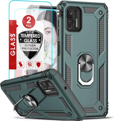 Vista 110 de LeYi Funda para Samsung Galaxy A05 (no compatible con A05S) con protector de pantalla y protector de lente de cámara, funda resistente de grado Negro