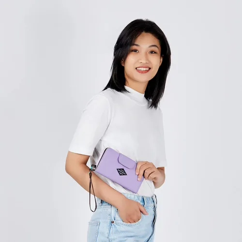Vista 29 de Sherpani Tulum, cartera grande de nailon con cremallera alrededor, cartera con tarjetero organizador para mujer