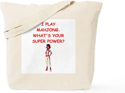 Vista 13 de CafePress MAHJOMG2 - Bolsa de lona reutilizable color beige, Caqui, S