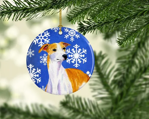 Vista 396 de Caroline's Treasures Cavalier Spaniel - Adorno de cerámica para colgar en el árbol de Navidad, para el hogar, Navidad, fiestas, regalo, 3 pulgadas