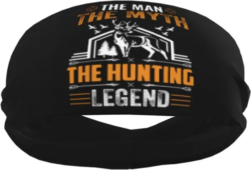 Vista 4 de The Man The Myth The Hunting Legend Headband for Men Women Sports Sweatband for Fitness Exercise Moisture Wicking Running Yoga Hairbands