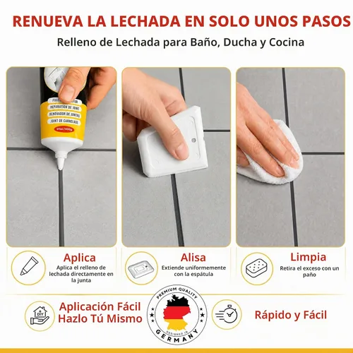 Vista 2 de ISPAR Kit de reparación de lechada para azulejos, relleno de lechada gris oscuro de 8.8 onzas, pasta de reparación de lechada premezclada, relleno