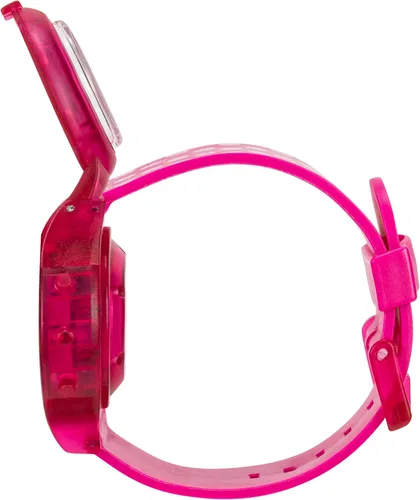 Vista 7 de Disney Minnie Mouse - Reloj musical intermitente para niños con efectos de sonido, luces LED coloridas, cubierta abatible interactiva, pantalla
