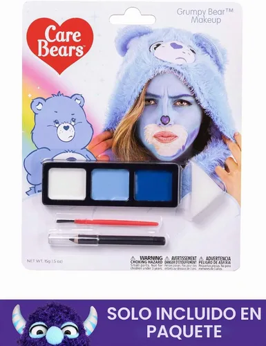 Vista 4 de Care Bears - Kit de disfraz de orejas de oso gruñón y parche para adultos con diadema y parche termoadhesivo