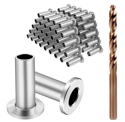 Vista 17 de BLIKA Paquete de 20 fundas protectoras de acero inoxidable para barandillas de cable de cubierta de 1/8 pulgadas, 5/32 pulgadas o 3/16 pulgadas