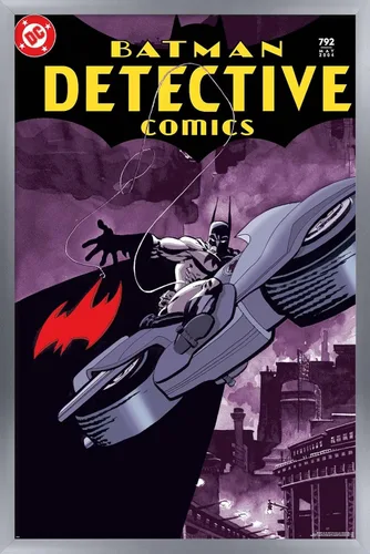Vista 11 de Trends International DC Comics Batman - Póster de Batman Detective Comics #792, 22.4 pulgadas de largo x 14.7 W, versión enmarcada de madera