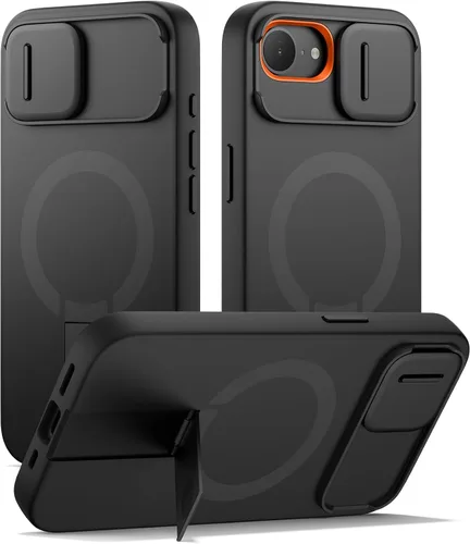 Vista 53 de SURITCH Funda para iPhone Air con cubierta de control de cámara, funda deslizante para cámara y soporte ajustable, compatible con MagSafe, a prueba