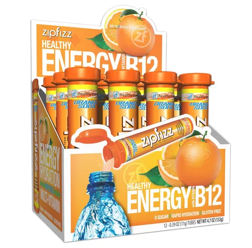 Vista 16 de Zipfizz Bebida energética diaria en polvo, Berry, paquete de 12 Energía sostenida 3-en-1, hidratación rápida y vitaminas esenciales Sin azúcar