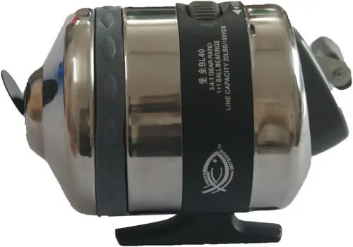 Vista 4 de Carrete de pesca JIEXI HWYP 40S Catapult de aluminio con arco de pesca, paquete de 1