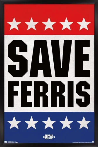 Vista 6 de Trends International FERRIS BUELLER - Póster de pared Save, 22.375 x 34 pulgadas, versión premium sin marco