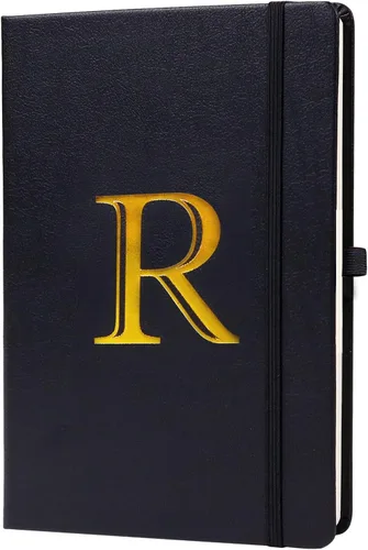 Vista 23 de Cuaderno de negocios para hombres y mujeres, cuaderno A5 con A-Z, cuaderno de papel de escritura de doble cara con divisores, diario de viaje