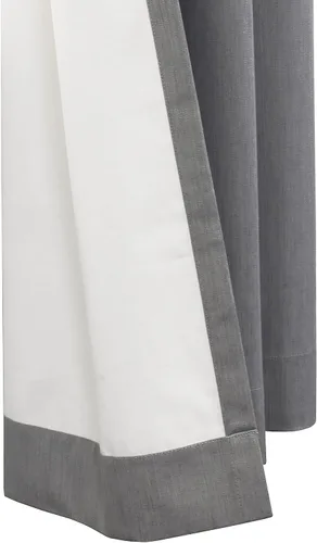 Vista 4 de LOFT LIVING Kelsey - Panel de cortina con textura opaca total, 52 x 63 pulgadas, color gris