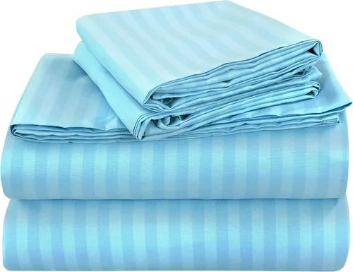 Vista 12 de ROYALE LINENS Juego de sábanas de 3 piezas para cama individual - Ropa de cama de microfibra cepillada suave de 1800 hilos - 1 sábana bajera