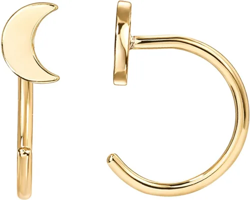 Vista 9 de PAVOI - Aretes de media aro de plata esterlina 925 Pendiente hipoalergénico minimalista pequeño para cartílago