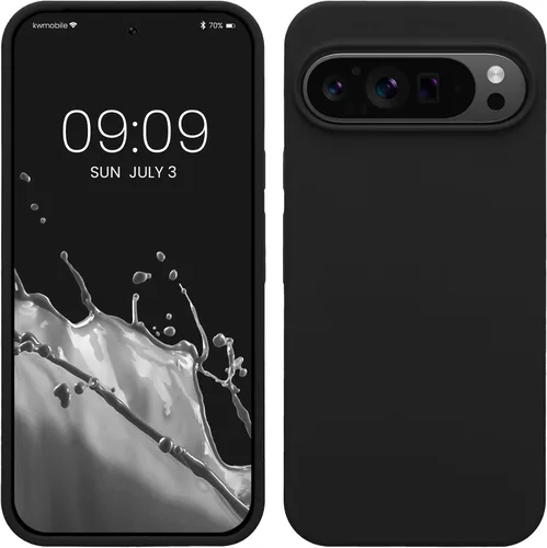 Vista 122 de kwmobile Funda Compatible con Google Pixel 6 Pro - Funda de Teléfono de Silicona TPU con Acabado Suave - Azul Caribe