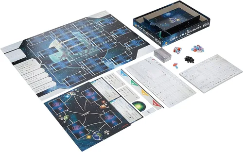 Vista 2 de Rio Grande Games: Beyond The Sun, juego de mesa de estrategia, juego base, 2 a 4 jugadores, tiempo de juego de 90 a 120 minutos, para edades de 14
