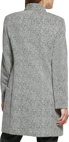Vista 4 de DKNY Chaqueta con detalle de monograma metálico para mujer