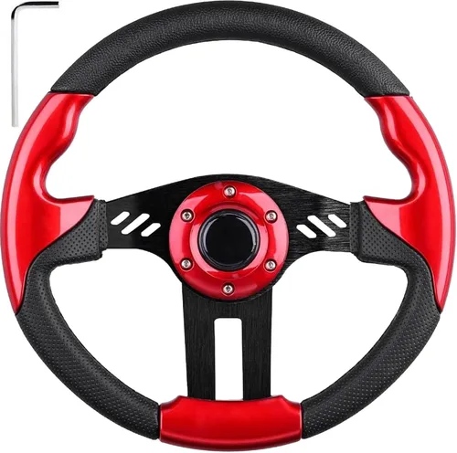 Vista 9 de Volante de Carrito de Golf EZGO, Compatible con EZGO TXT RXV, Club Car DS Precedent Tempo, Yamaha G2-G29 Mayoría de Carritos de Golf, Volante