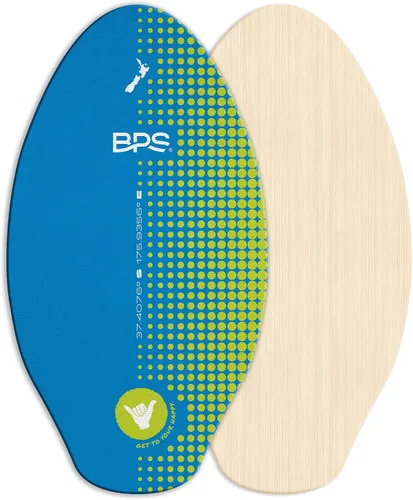 Vista 13 de BPS Skimboard 'Shaka' de Nueva Zelanda con almohadillas de agarre EVA de colores y capa transparente de alto brillo tablas de madera para aventuras